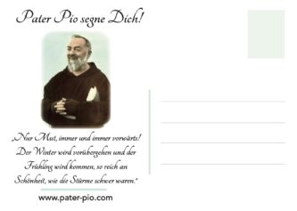 Pater Pio Postkarte