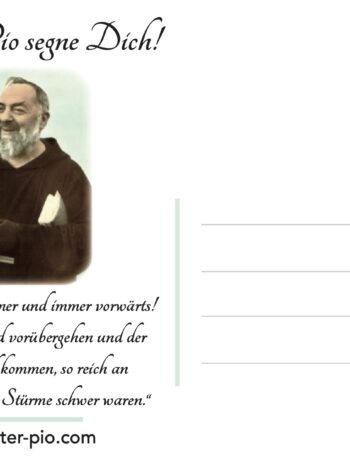 Pater Pio Postkarte