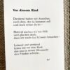 Vor diesem Kind Postkarte