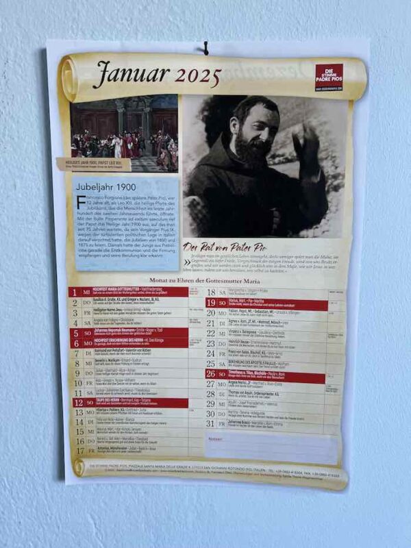 Pater Pio Kalender 2025 – Bild 2