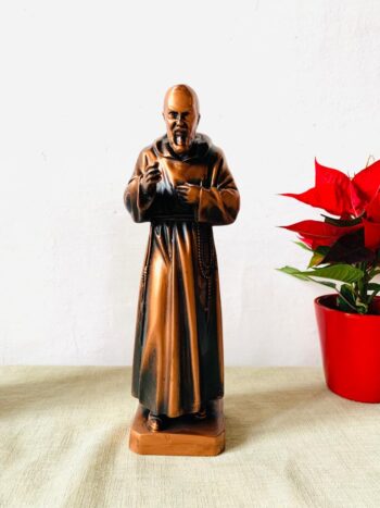 pater pio statue bronze