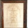 Antlitz Jesu Faksimile brauner Rahmen