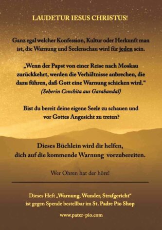 Warnung, Wunder, Strafgericht