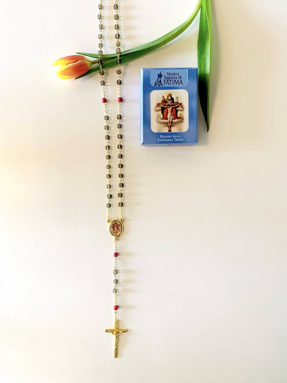 Italienische Jungfrau von Guadalupe, katholische Perlen-Rosenkranz