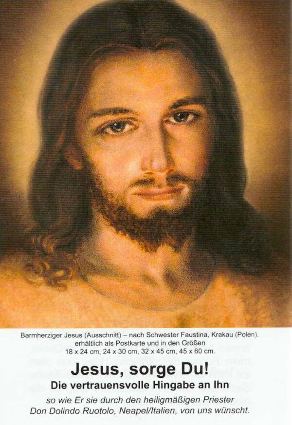 Jesus sorge Du! - Don Dolindo Faltblatt