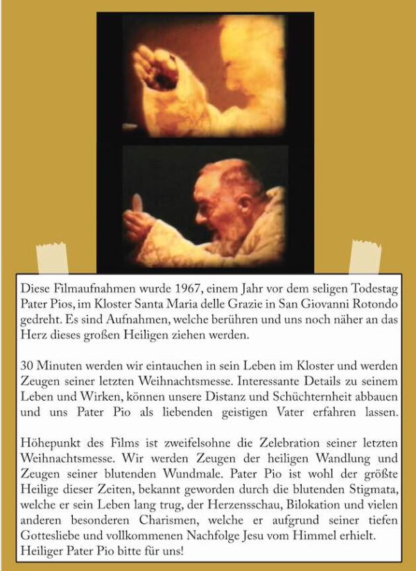 Pater Pio - Das Geheimnis des Glaubens | Seine Letzte Weihnachtsmesse DVD – Bild 2